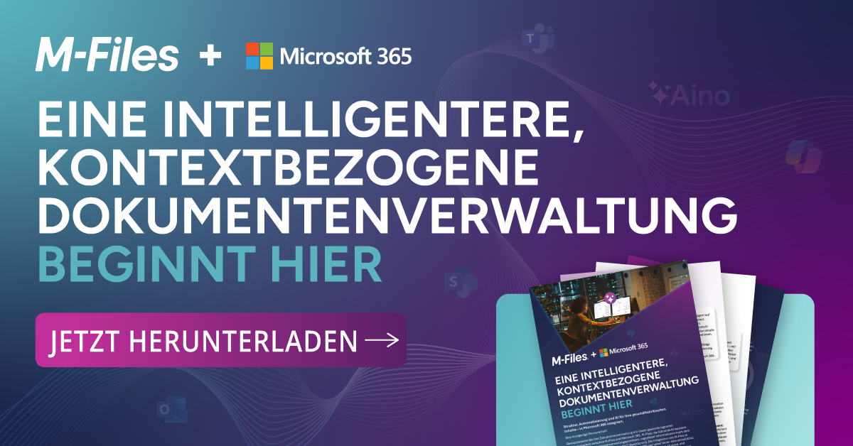 M-files+ Microsoft 365-Integration